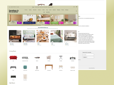 F&D - Furniture Shop Website design ui website design