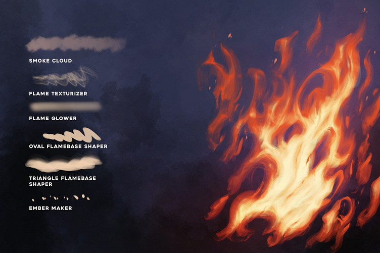 Realistic and Stylized Flames by surjeese on Dribbble