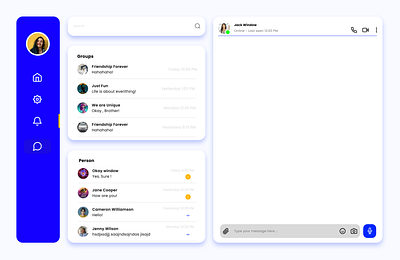 Interactive Chat Interface ui