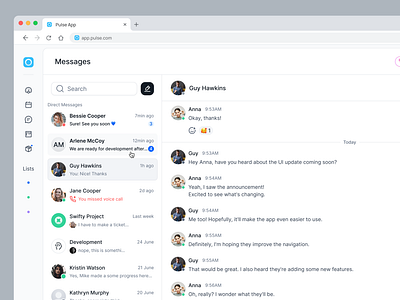 Messages UI beyond ui chat chat design chat ui chat ui design chatting design system figma free ui kit messages messages ui messages ui design messaging saas messages