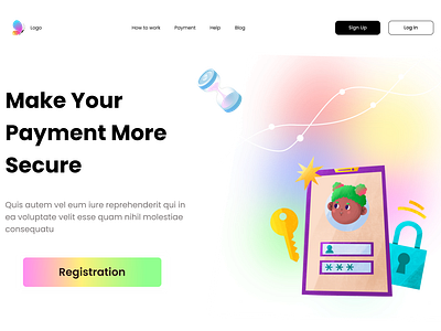 Secure Payment UI Design ui