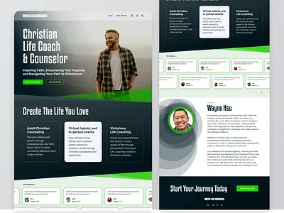 Christian Counseling Website counseling counselor green web design