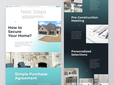 Home Builder Website - Concept builder green home teal web design