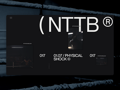 NTTB - Website Homepage awwwards blackandwhite branding homepage layout minimal typography ui website