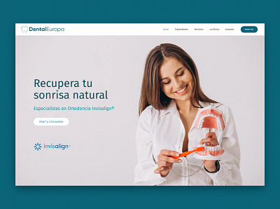 Dental Clinic Website branding ui