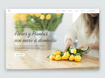 Floral Shop Website ui web design