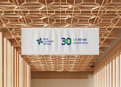 KlubCF - 30th Anniversary 30 branding cystic fibrosis flag klubcf logo addition origami
