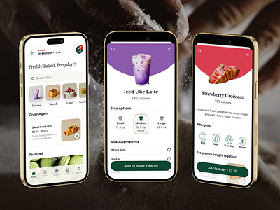 Tous les Jours dual service food app app bakery concept design development food and drink food service french mobile application online ordering pickup restaurant takeout touslesjours ui ux