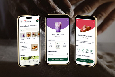 Tous les Jours dual service food app app bakery concept design development food and drink food service french mobile application online ordering pickup restaurant takeout touslesjours ui ux