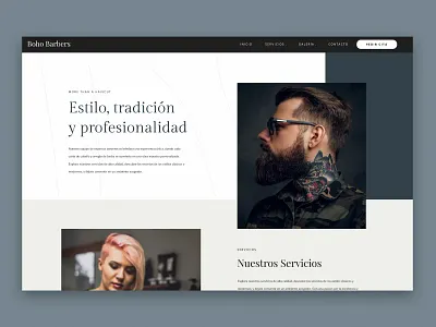 Barber Webdite ui