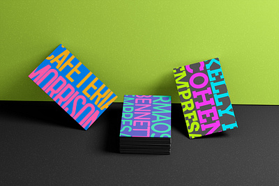 Business Card branding business card colorful design graphic design typography