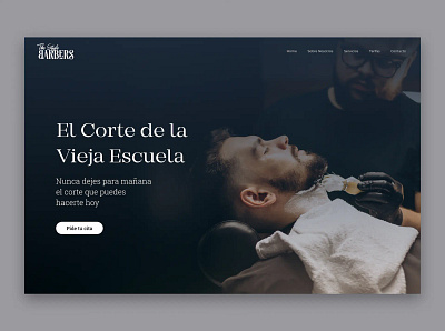 Barber Website ui