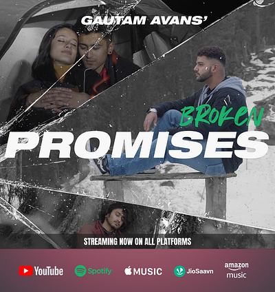 Broken Promises Spotify Cover graphic design