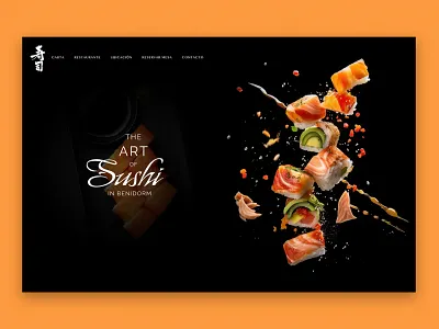 Sushi Restaurant Website ui