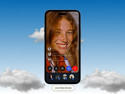 Salient Video Calling App agency website calls health landingpagedesign mental health mobile mobile screen ui video videocall wellness