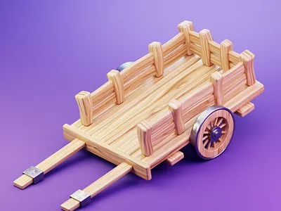 Stylized Cart 3d 3d art 3d artist 3d design 3d illustration 3d isometirc 3d model 3d modeling 3d modelling design game art game artist game asset game design game dev graphic design illustration video game