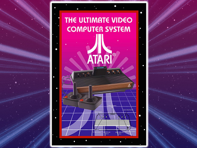 Atari Poster Project adobe illustrator artwork design graphic design illustration illustrator logo poster design vector