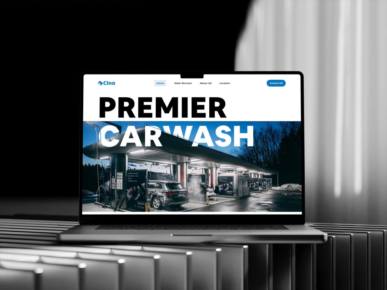 Premier Carwash Website UI Design brand design branding car design car rental carwash carwash website design carwash wesite figma graphic design landing page ui ui design uiux ux ux design website website development