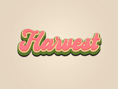 Harvest design graphic design logo typography vector