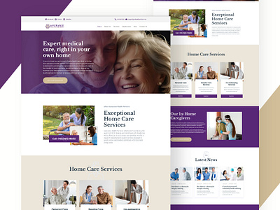Home care website design assistant design elementor health partners healthassistant home care homeassistant medical care old care website design wordpress
