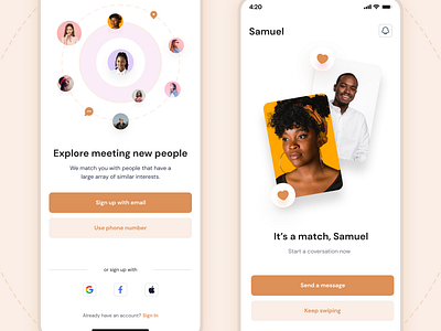 Mobile App Design #DatingApp mobile app mobile design ui uiux