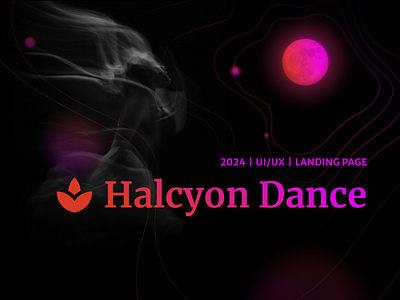 Halcyon Dance | UI/UX | Landing Page branding graphic design landing page uiux webdesign