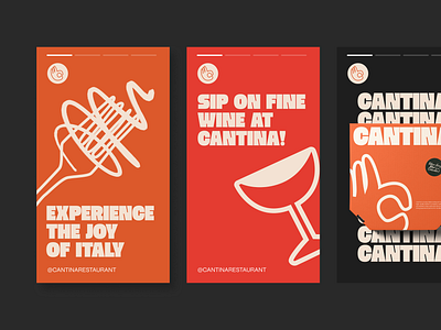 Taste of Italy: Cantina's Vibrant Brand Identity branding design graphic design illustration layout logo typography ui ux vector
