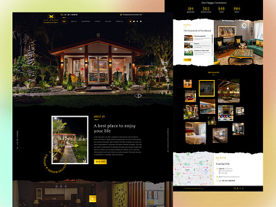 The AMAYA Website Design farm house website landing page design ui ui design website design