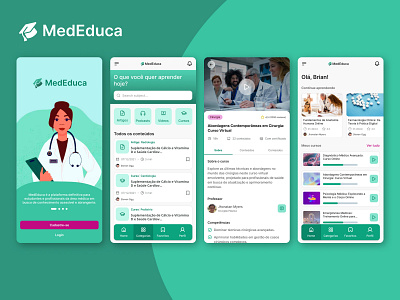 MedEduca mobile product design ui ux