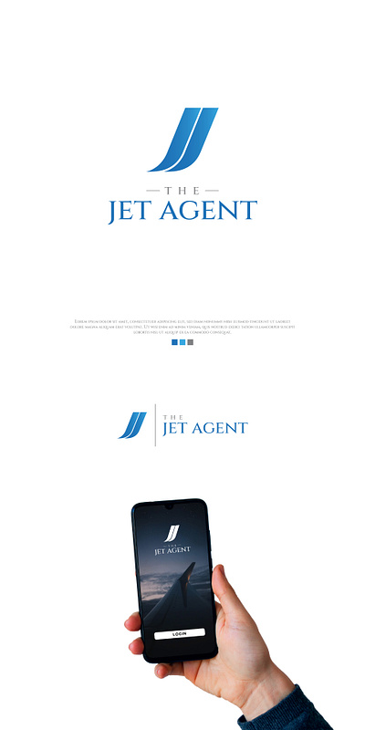 The Jet Agent Logo Design aircraft branding business consulting graphic design identity logo