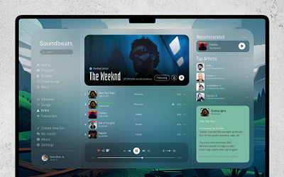 Music Dashboard app dashboard graphic design platform store ui ux web website