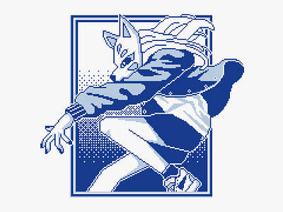 Kitsune 8 bit 8bit art design gameart graphic design illustration japan mask mexico pixel pixel art pixelart traditional