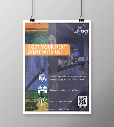Poster - Zstrict Events design graphic design poster