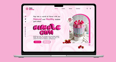 Cake bakery website design