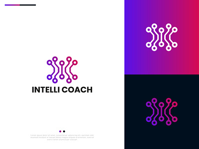 Intelli Coach Logo Design abstract logo design adobe illustrator adobe photoshop branding design dribble logo design graphic design logo logo design presentation professional logo