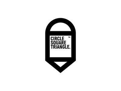 Circle/Square/Triangle black and white branding design graphic design icon logo
