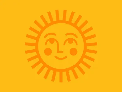Sunny Illustration design graphic design illustration illustrator orange summer sun sunny yellow