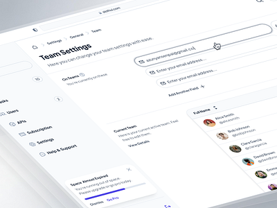 slothUI - World's Laziest Design System - Team Settings UIUX clean dashboard dashboard design dashboard ui design system minimal modern profile settings ui setting dashboard setting ui settings dashboard settings ui slothui soft table ui team settings ui text input ui ui ui design ui kit