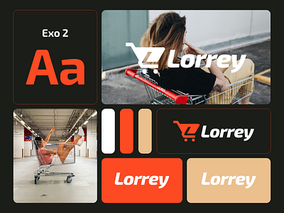 Lorrey 3d animation app branding combination design designlogo dualmeaning graphic design illustration l logo logodesign mall market trolley ui ux