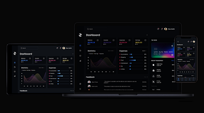 Finance Management Dashboard app application chart dashboard design finance graph mobile mockup product ui uiux web web app website