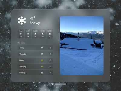 Day 24 of improving my UI skills · #24 Design a weather view apple apple vision card challenge glass glassmorphism ui visionos