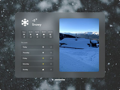 Day 24 of improving my UI skills · #24 Design a weather view apple apple vision card challenge glass glassmorphism ui visionos