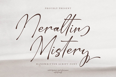 Neraltin Mistery | Handwritten Script Font invitation modern calligraphy