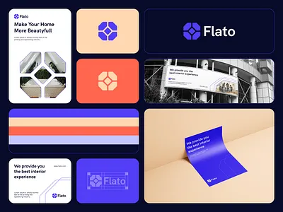 Flato - Logo Design Concept architecture brand identity branding concept creative data design designer portfolio event floor home logo logo designer marbel modern octa simple tech tiles unique