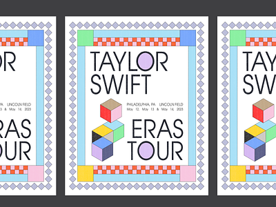 Eras Tour Poster colorful design eras tour flat graphic design illustration illustrator maximalist poster taylor swift tour poster