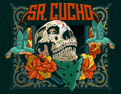 Sr. Cucho branding design graphic design illustration lettering logo typography vector