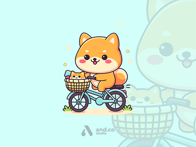Shiba Inu's Kawaii Bike Ride kawaiivibes