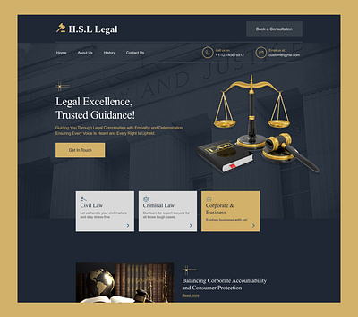 Law Firm Website UI Design landing page law firm minimal mockup modern ui user interface ux visual design web design website