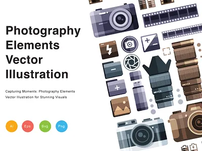 Photography Elements Vector Illustration icon