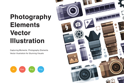 Photography Elements Vector Illustration icon